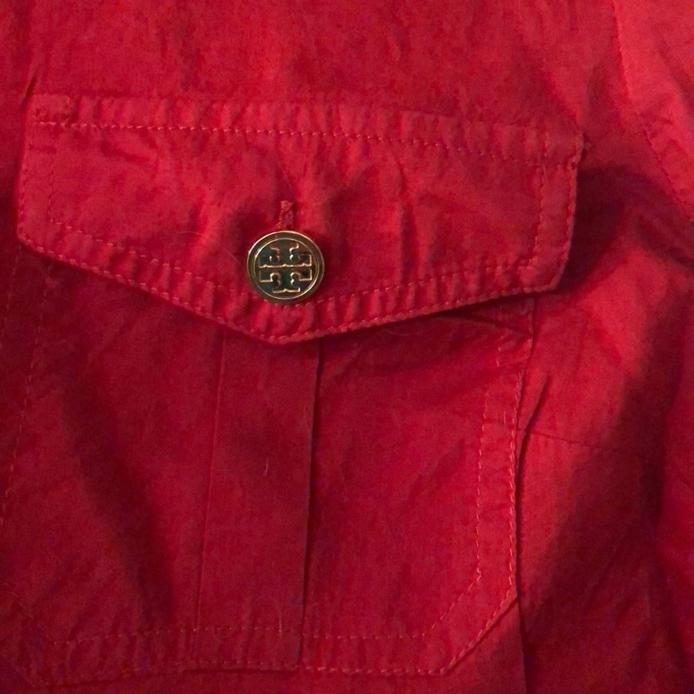 Tory Burch Red Size 6 Button Down - image 2